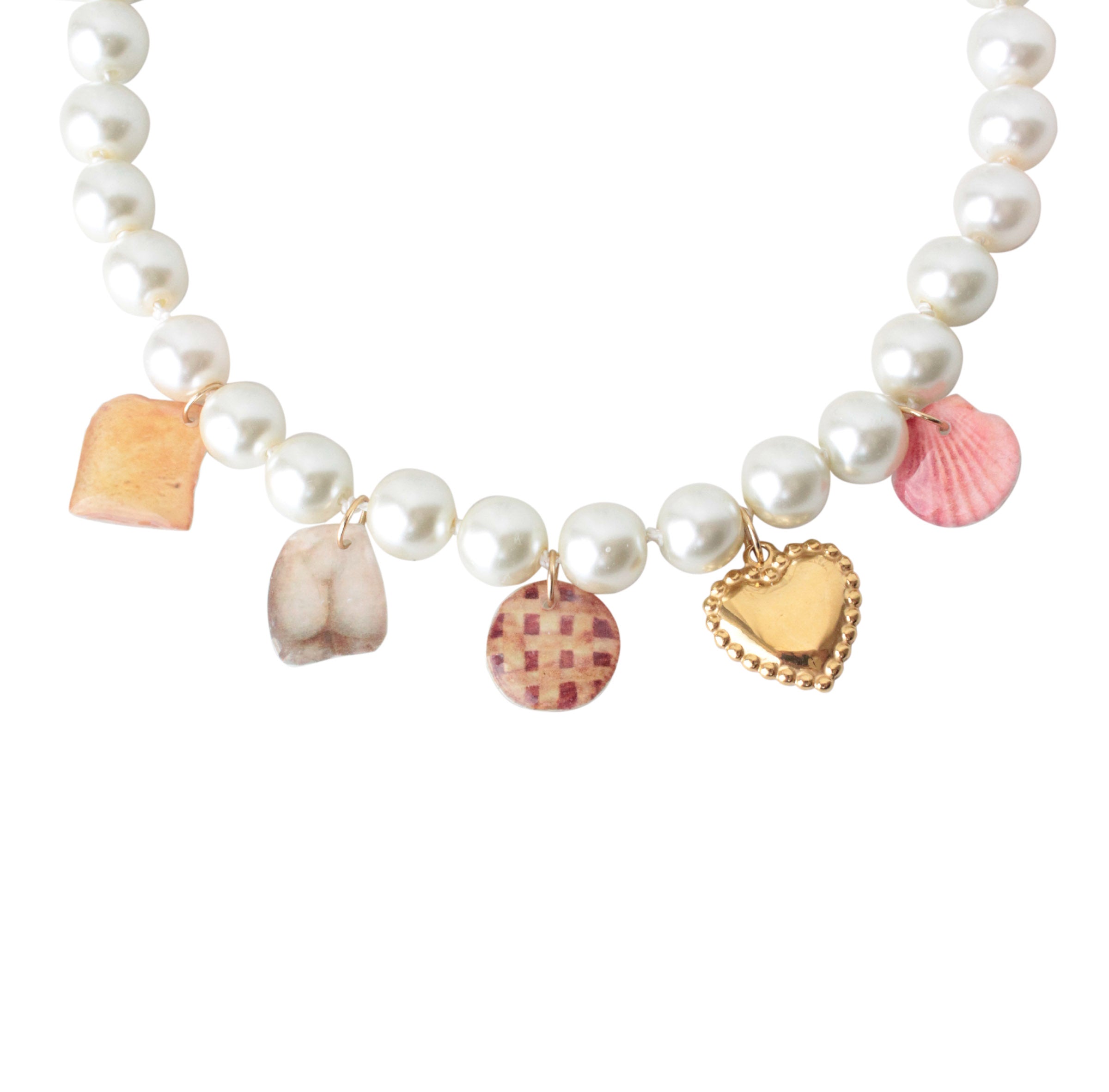 Naszyjnik z charmsami HEART