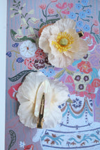 Mini poppy seed hair clips