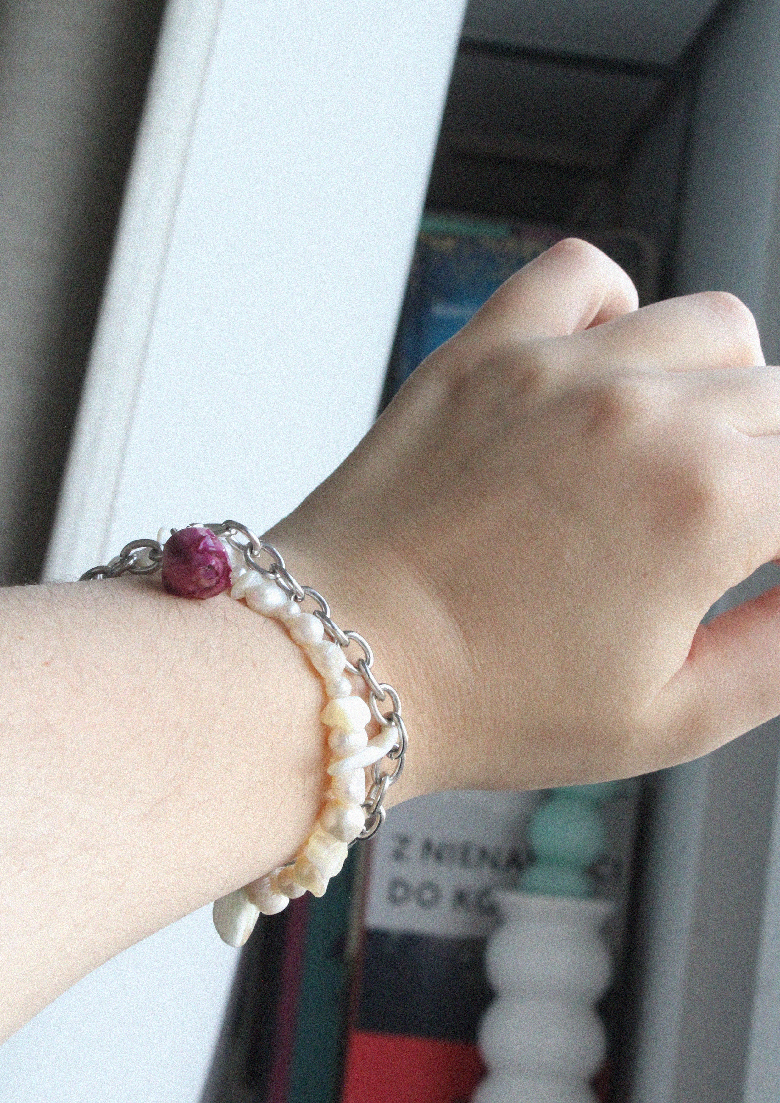 Bransoletka z różą