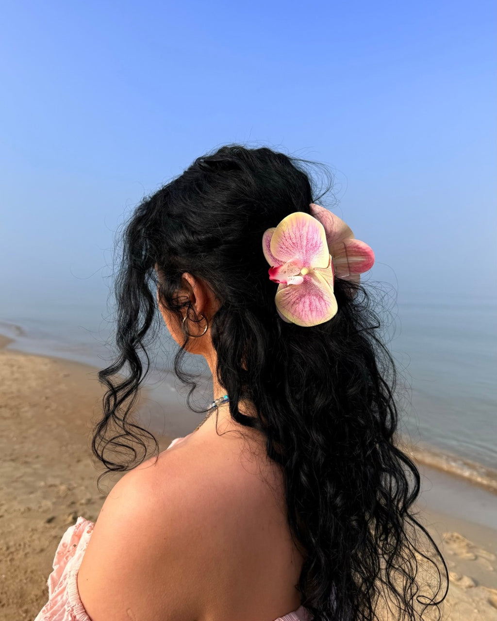 Spinka No.12 żółto-różowa Orchidea