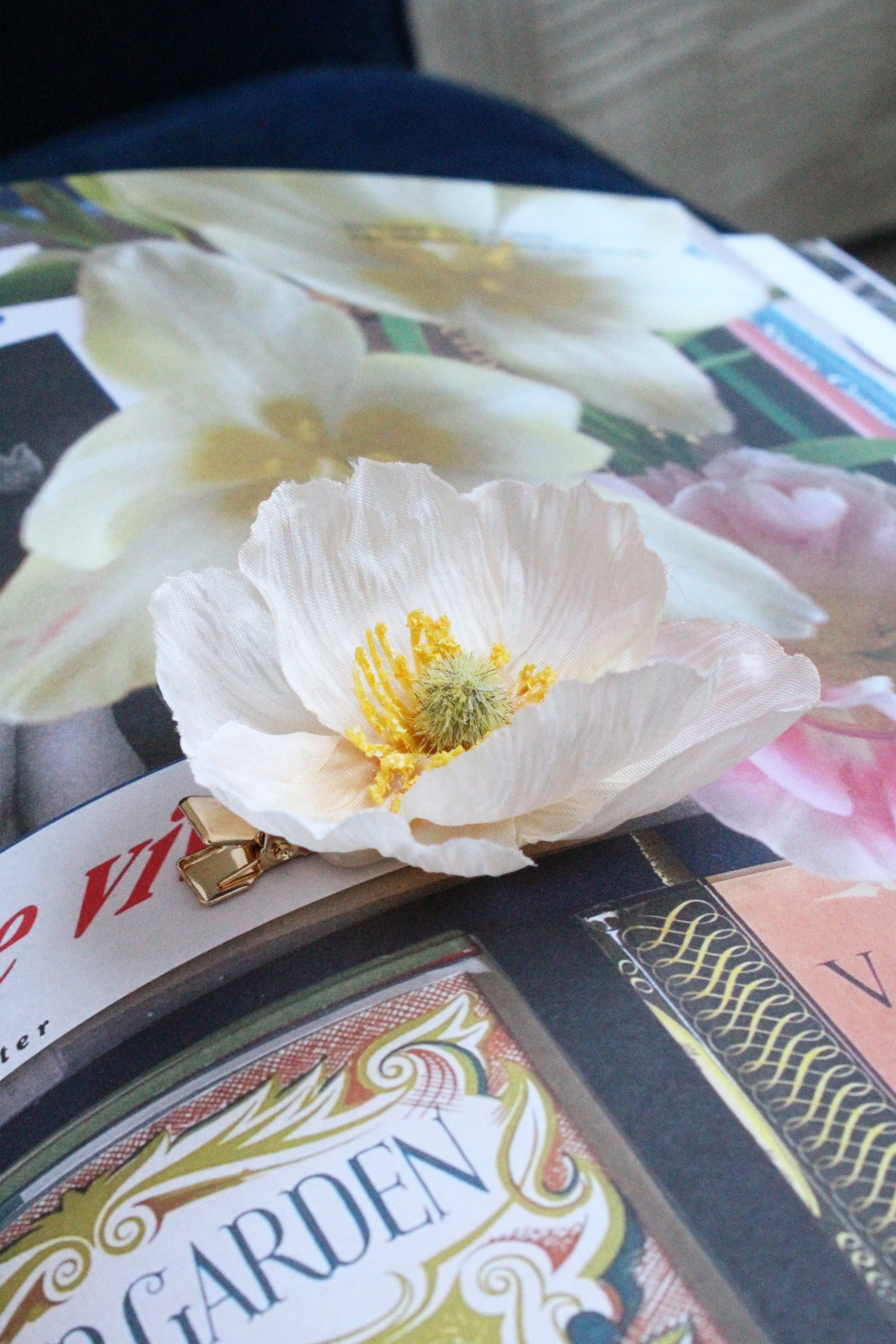 Mini spinki z makiem