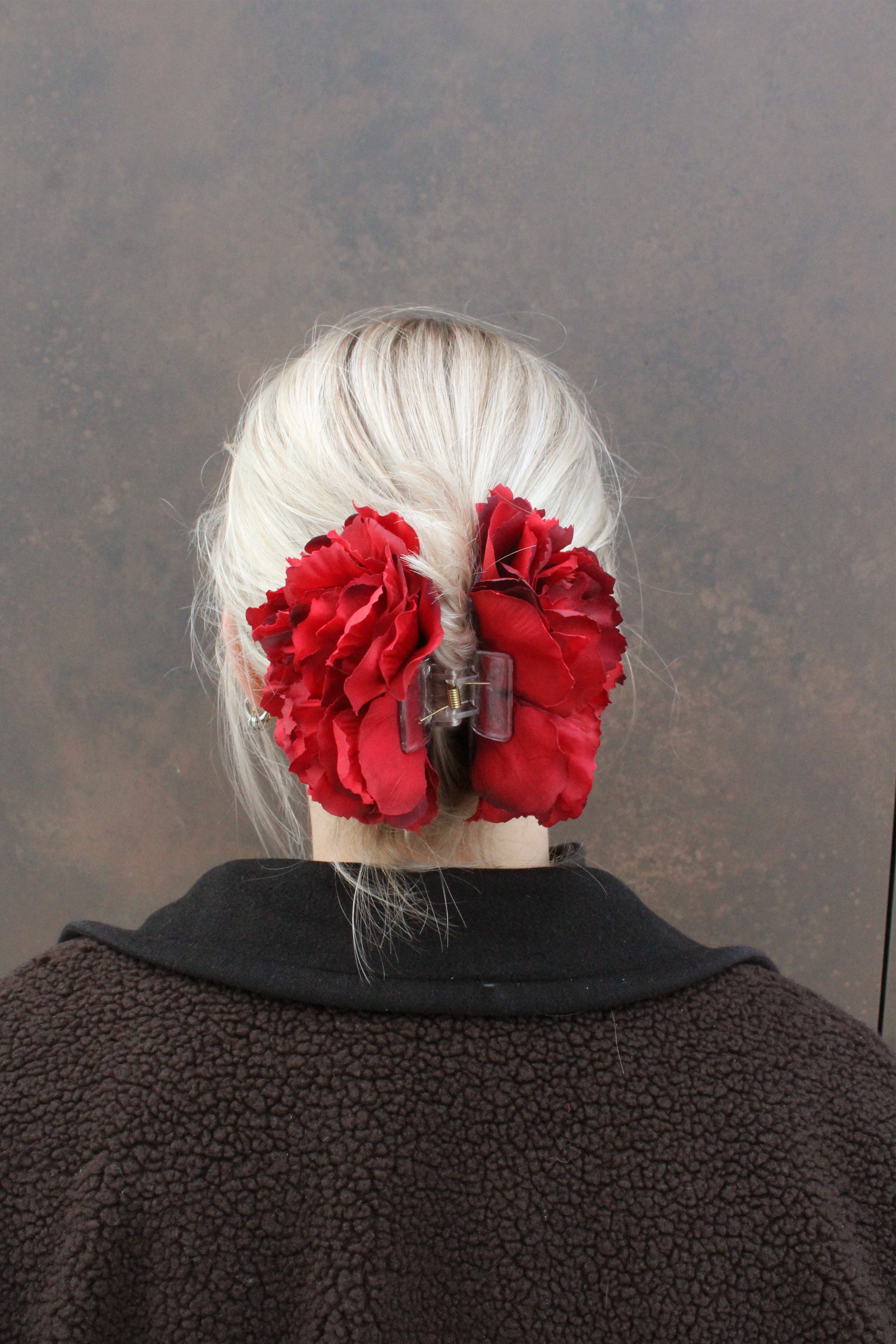 Red Rose Hair clip