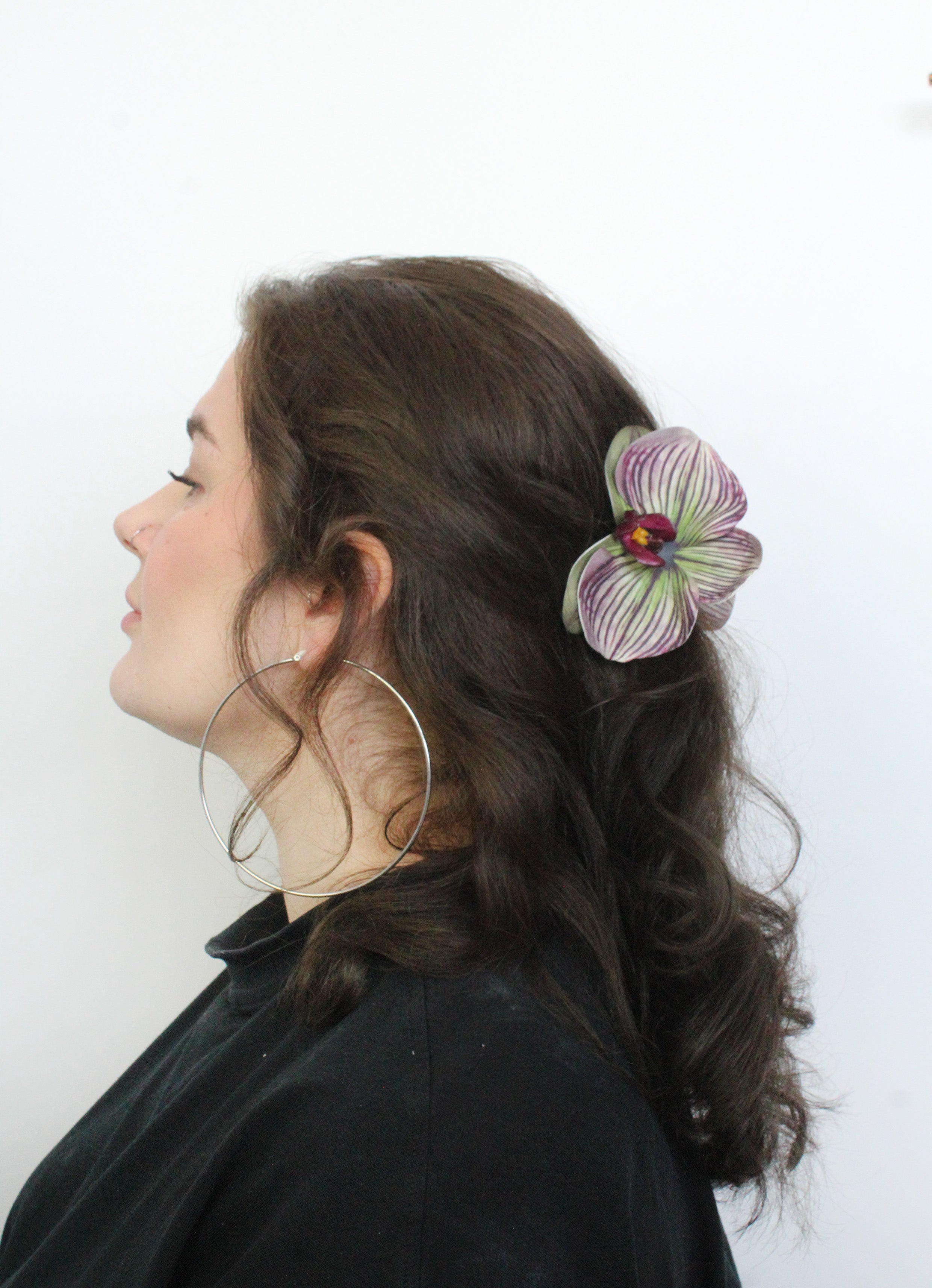 Spinka No.14 orchidea w prążki