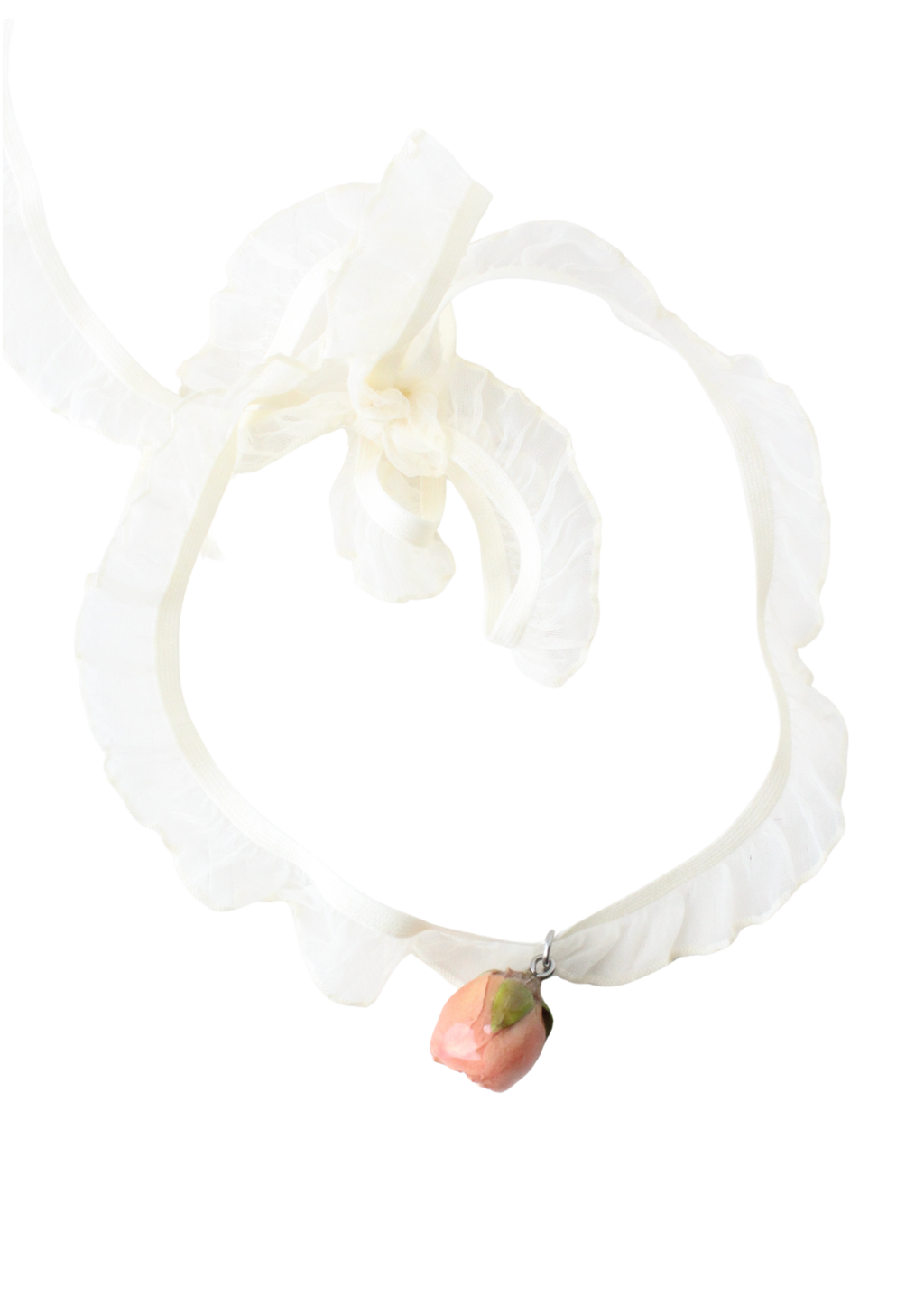Choker z różą