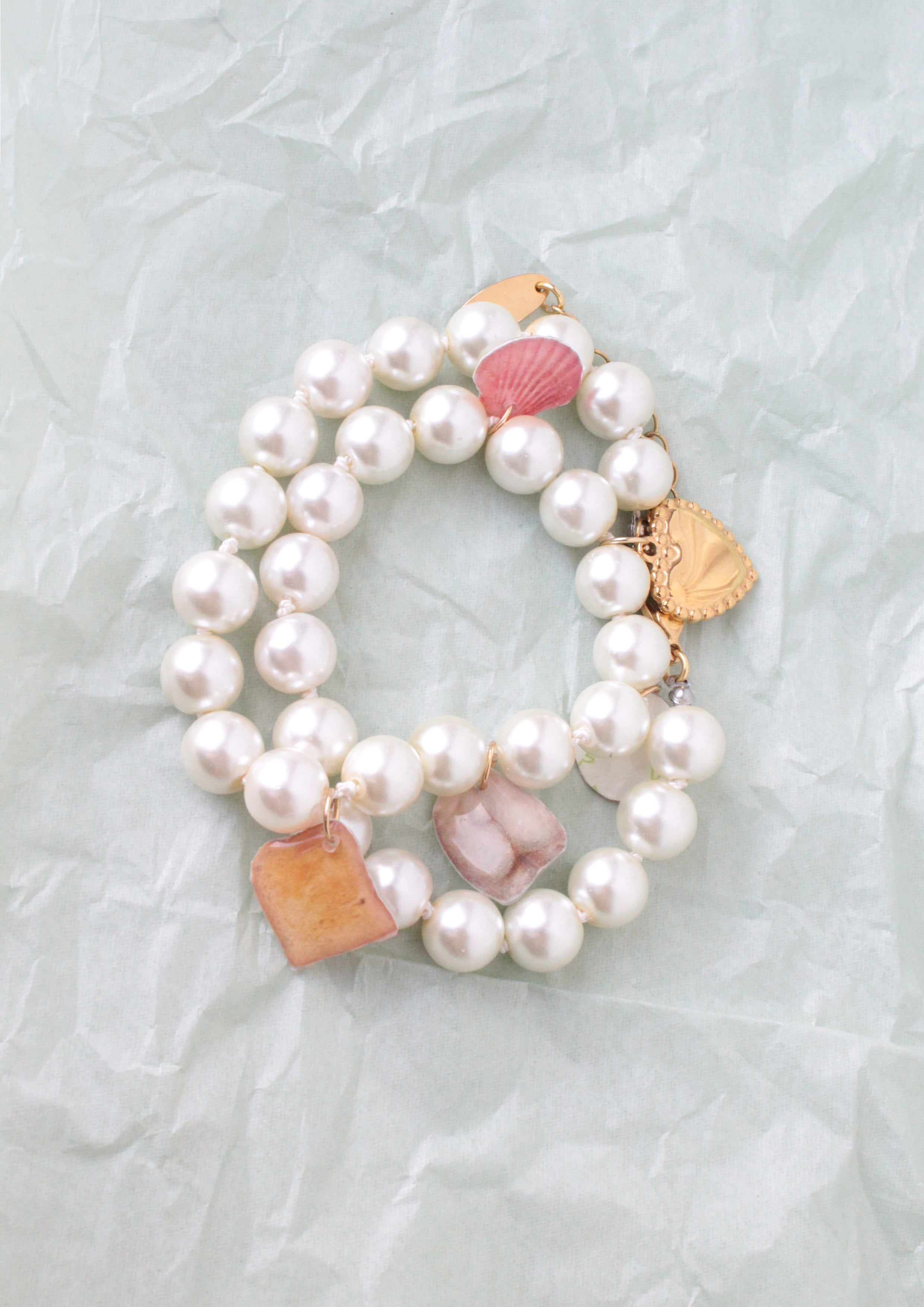 Naszyjnik z charmsami HEART