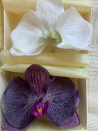 Silk hair clip No. 7 Purple Orchid