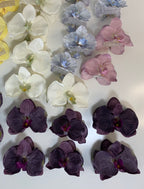 Silk hair clip No. 7 Purple Orchid