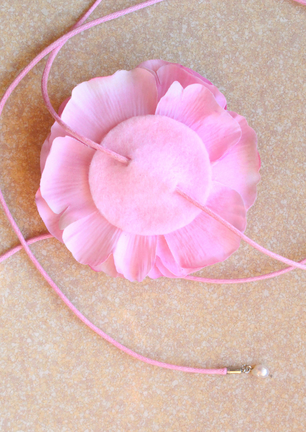 Candy Rose Choker Pink