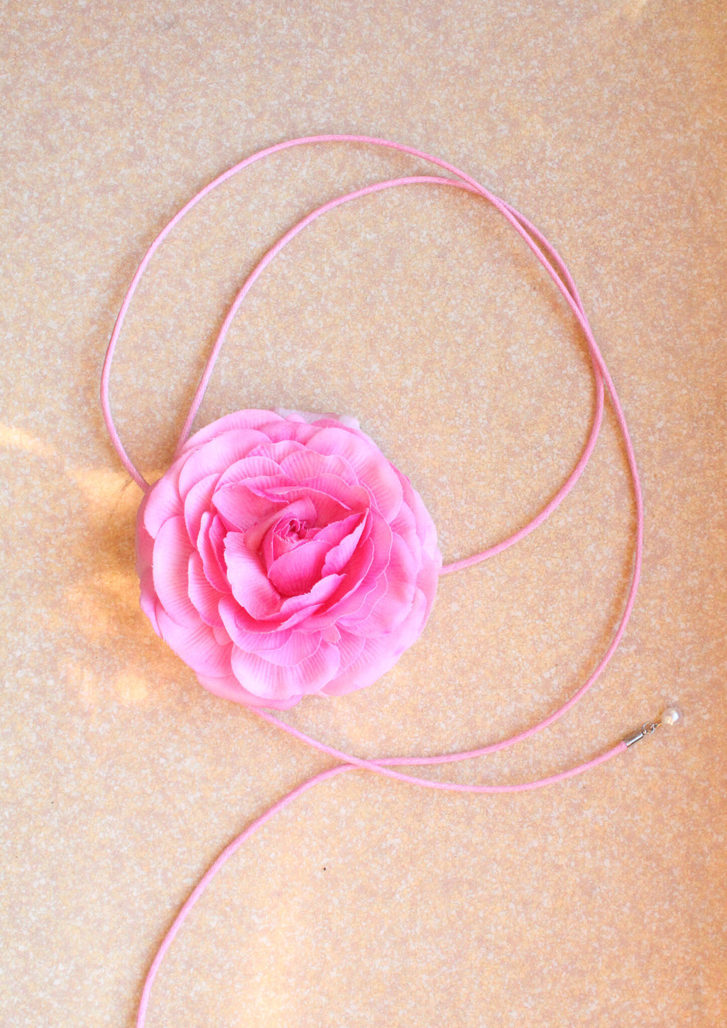 Candy Rose Choker Pink