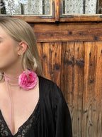 Candy Rose Choker Pink
