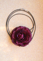 Rose Burgundy Choker