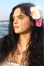 Orchid hair clip No. 4 White Orchid