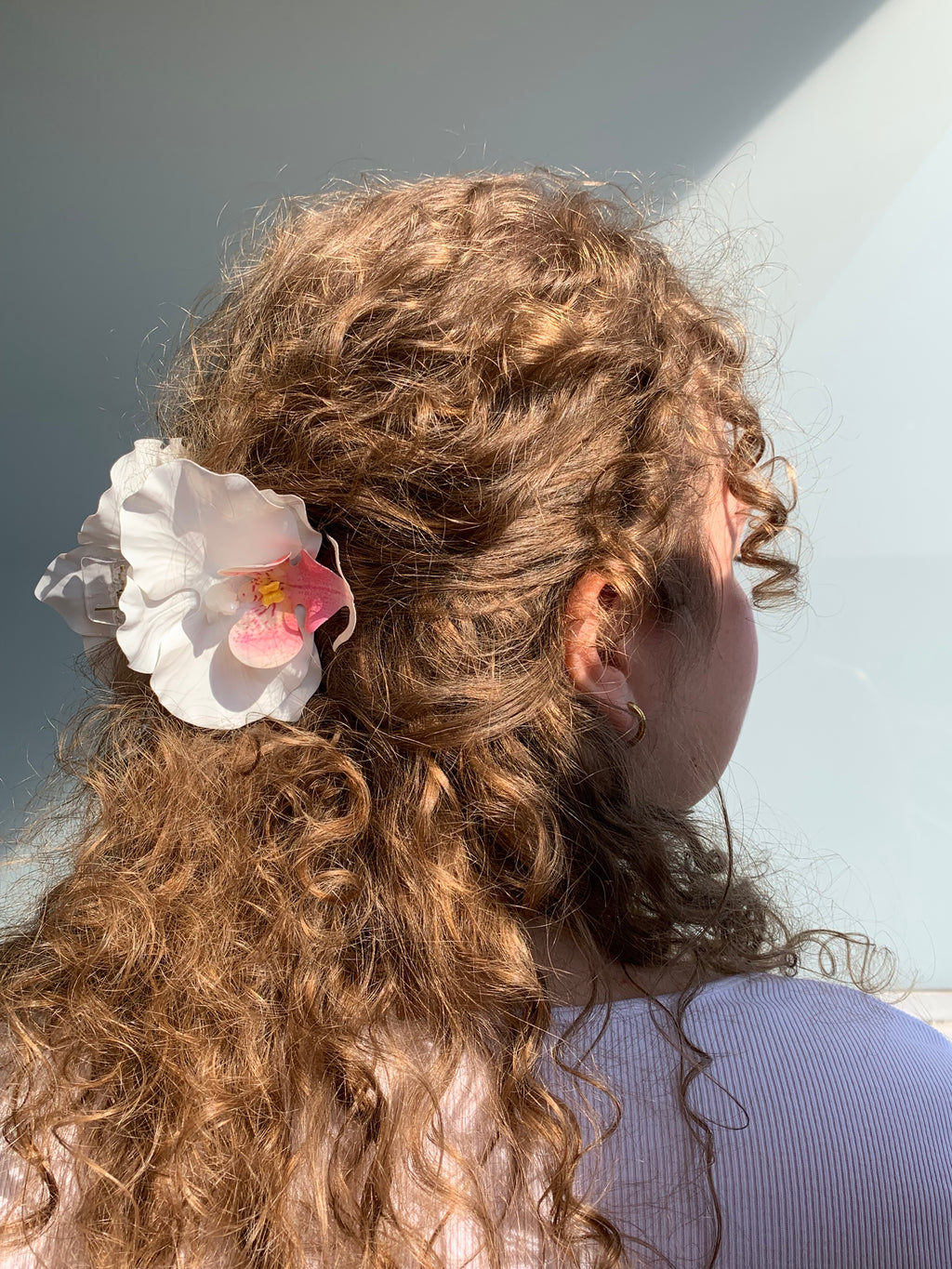 Orchid hair clip No. 4 White Orchid