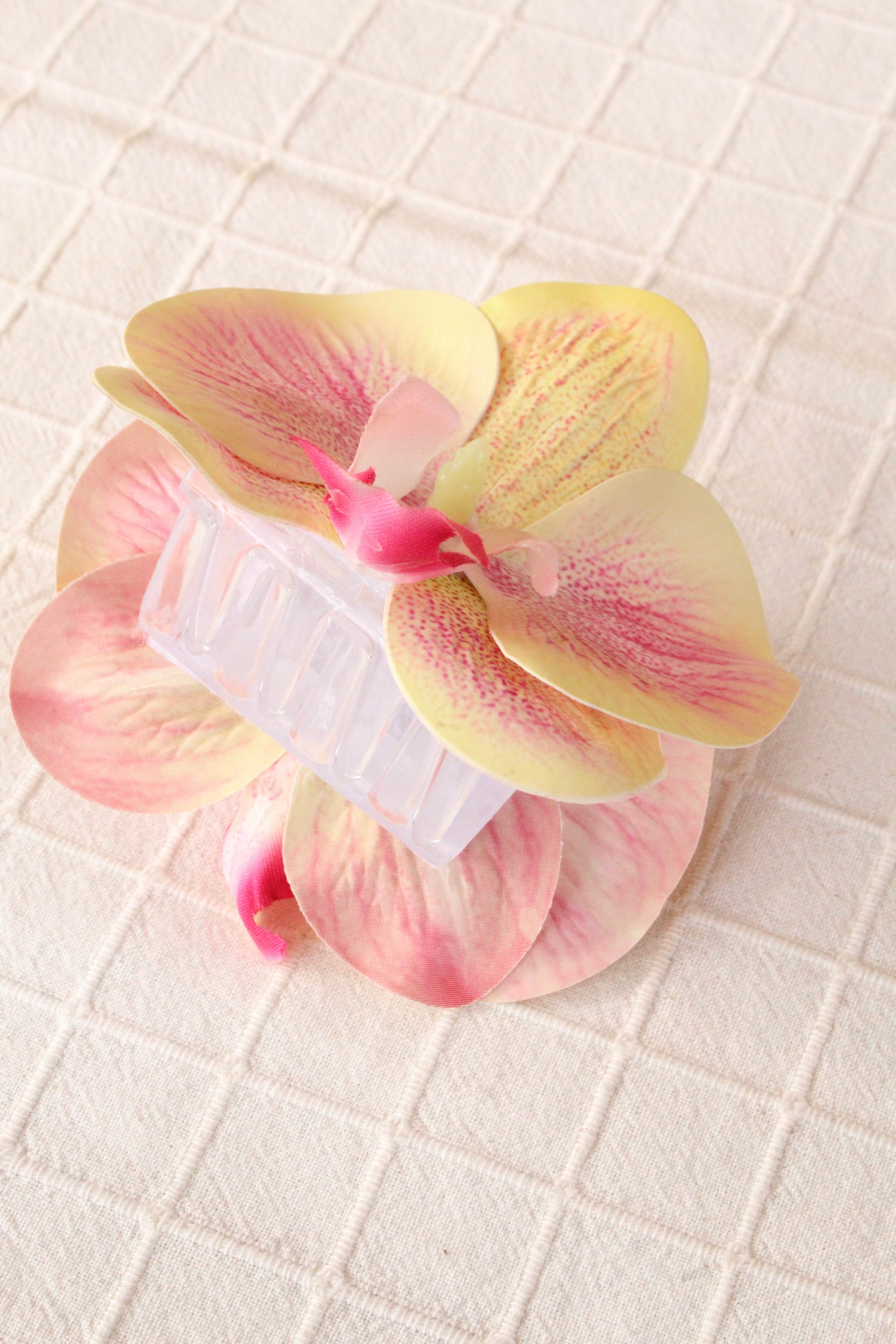 Spinka No.12 żółto-różowa Orchidea