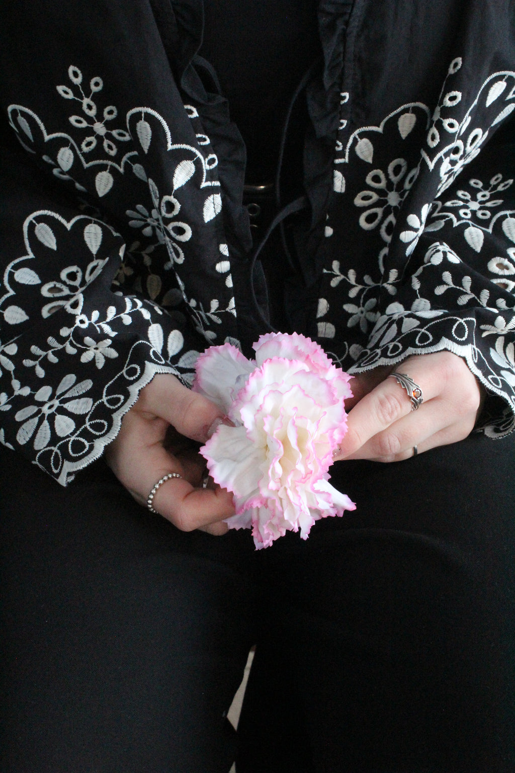 Spinka biało-różowy Goździk