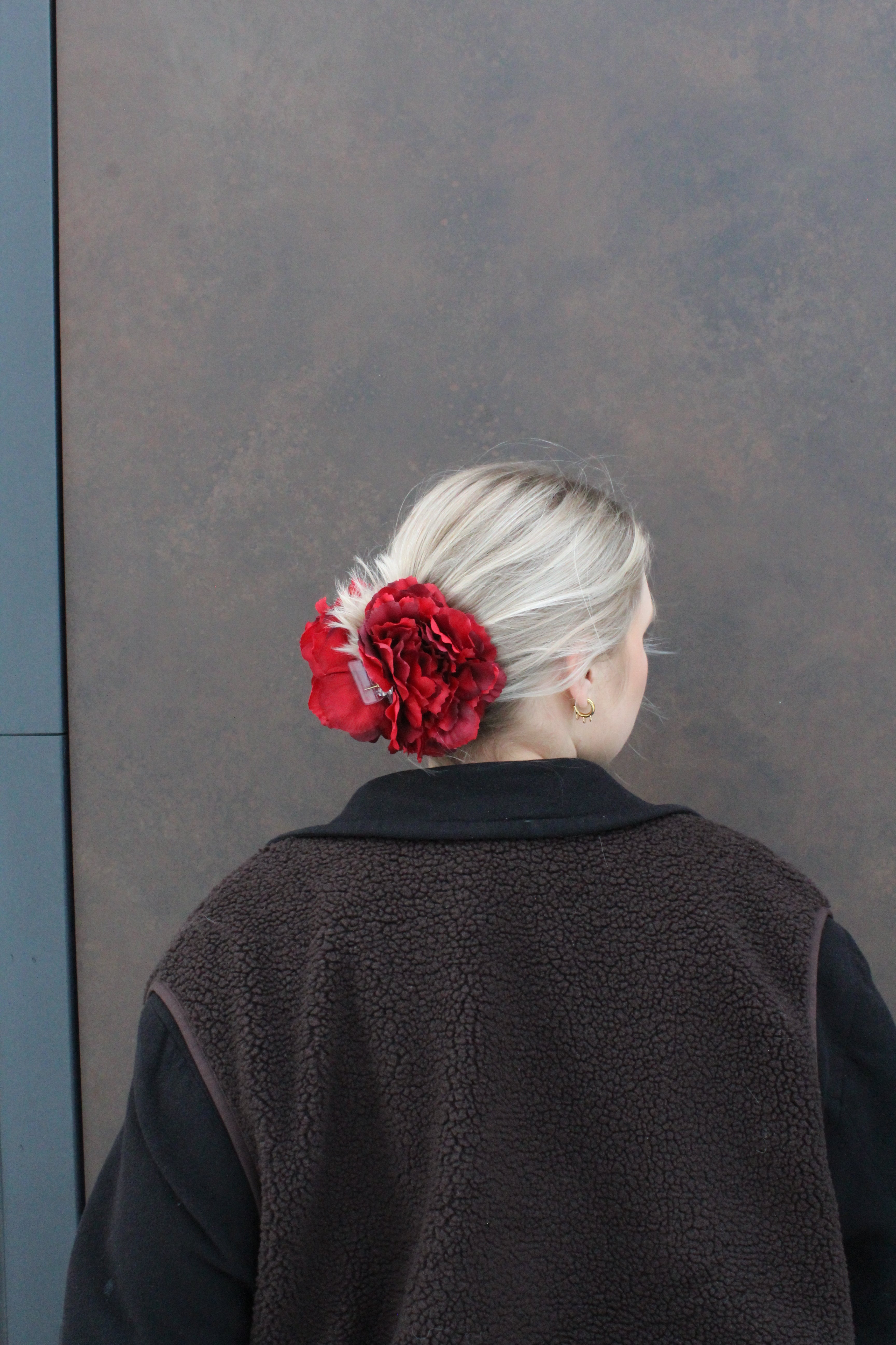 Red Rose Hair clip