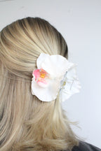 Orchid hair clip No. 4 White Orchid