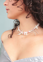 Naszyjnik perłowy z kokardkami