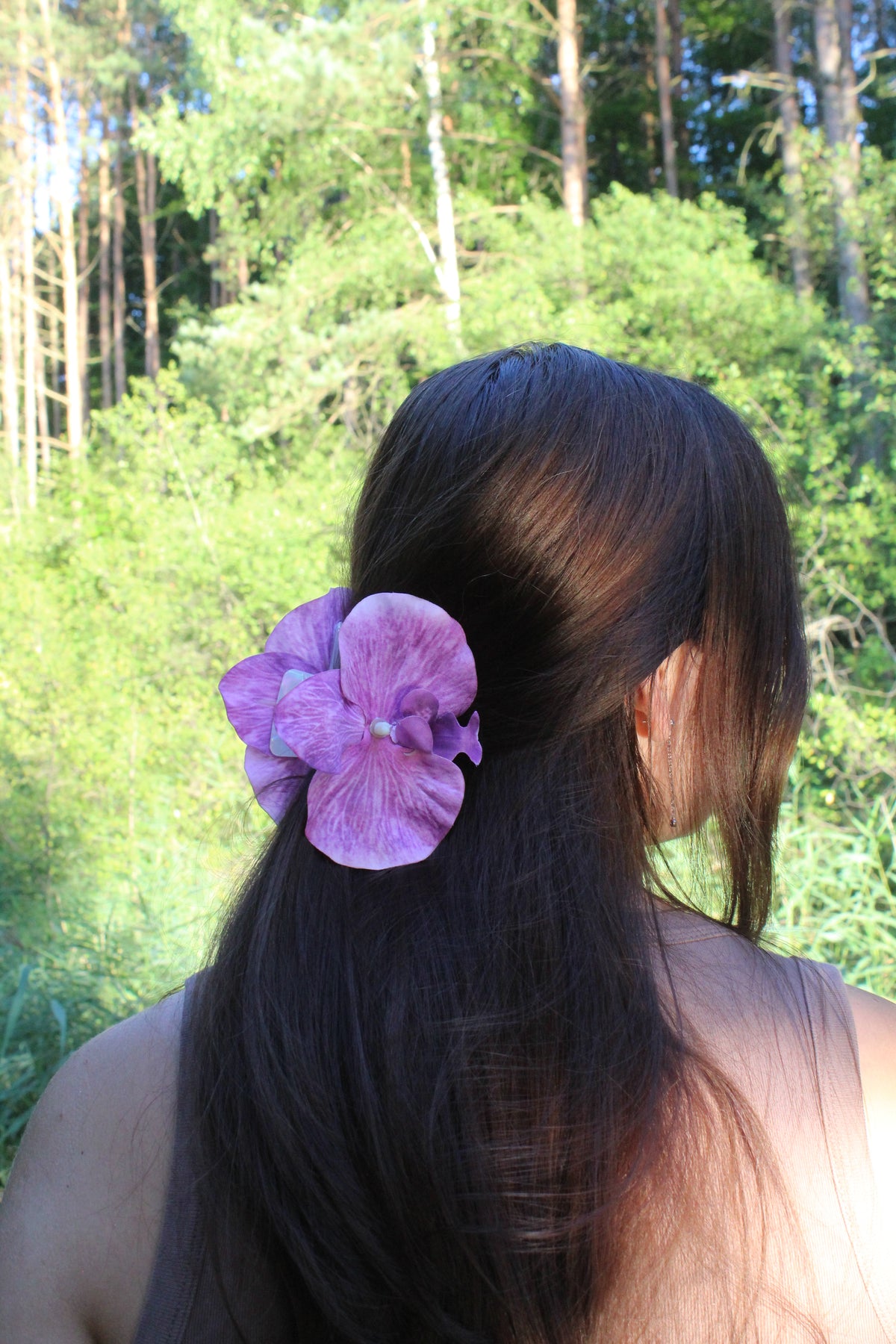 Spinka No.18 ciemnoróżowa orchidea