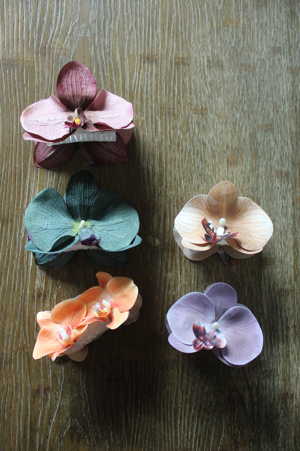 Spinka No.22 Ciemnozielona Orchidea