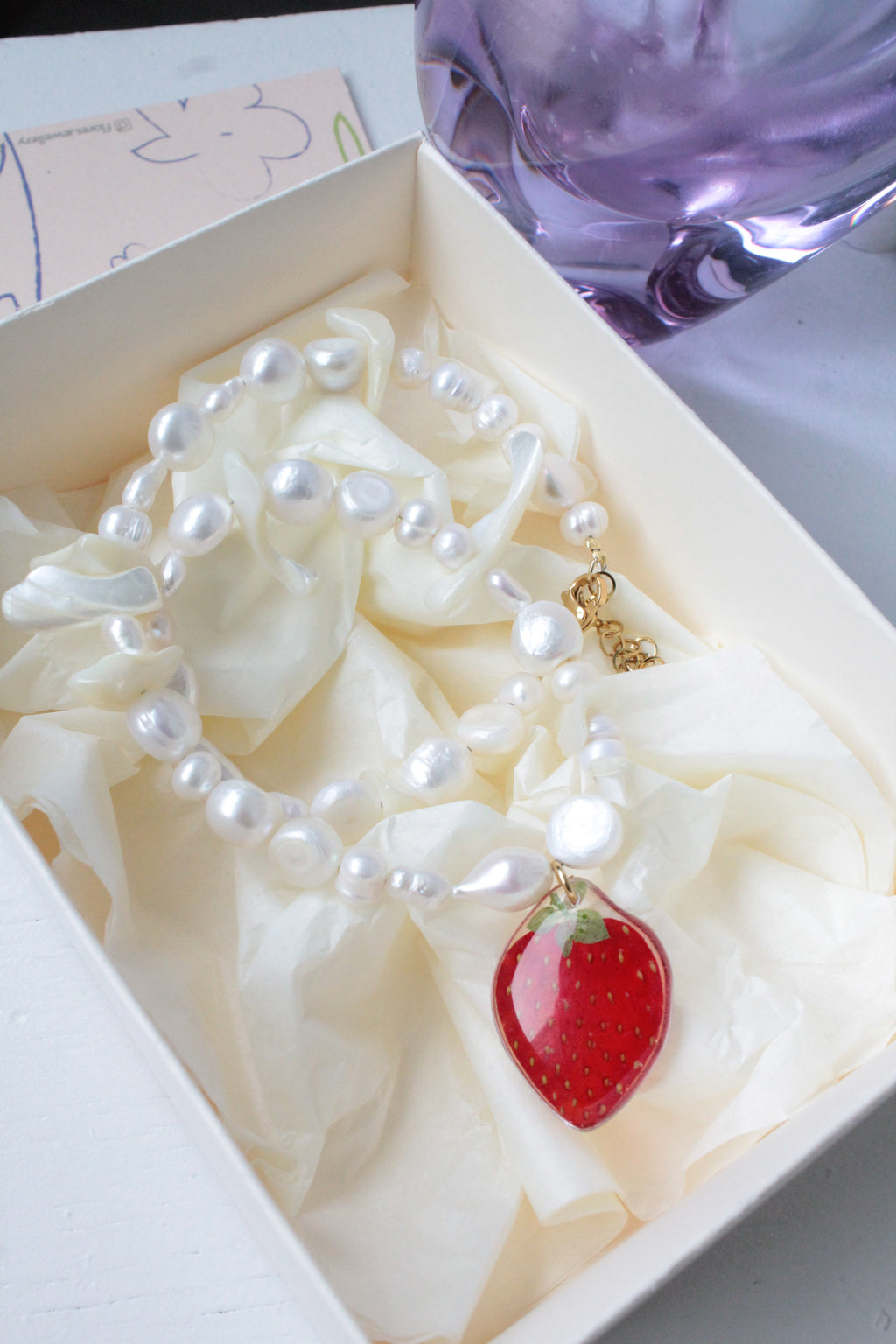 Naszyjnik Strawberry Cream