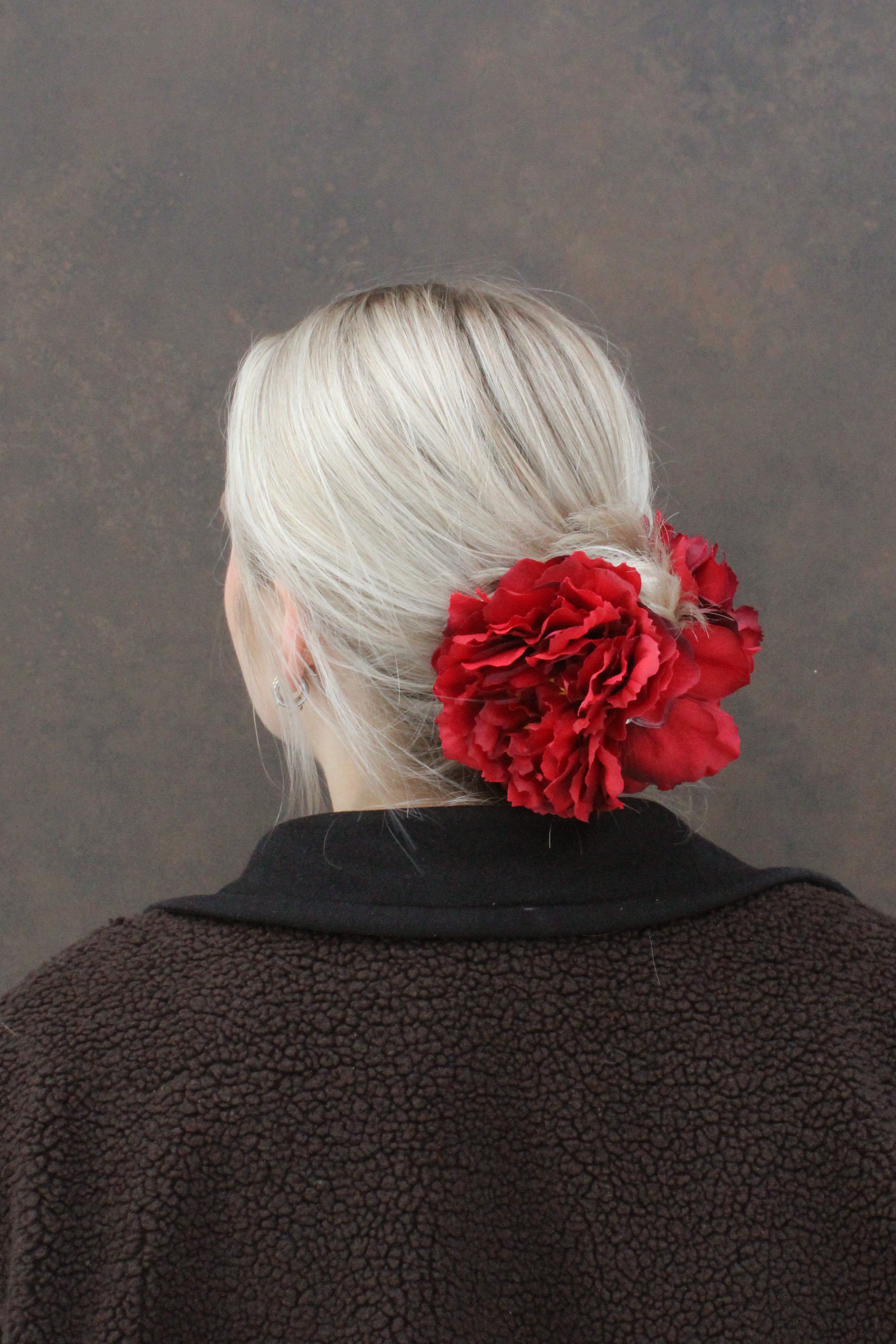 Red Rose Hair clip