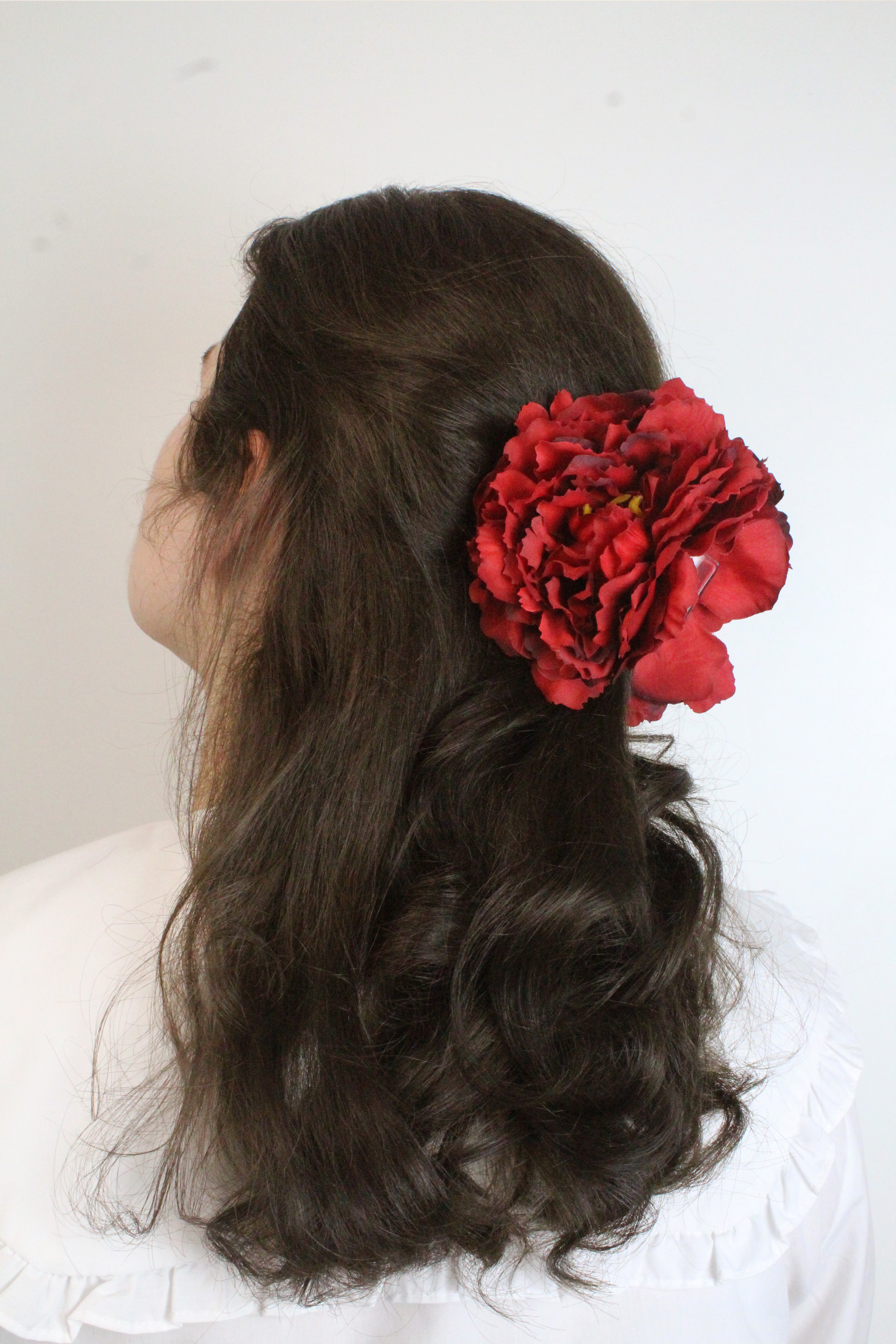 Red Rose Hair clip