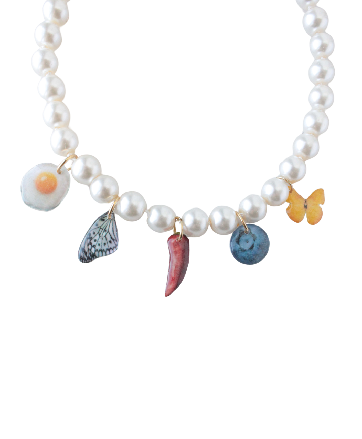 Naszyjnik z charmsami Butter Garden